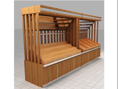 点击查看详细信息<br>标题：果蔬架-85  铁木结合 阅读次数：1268