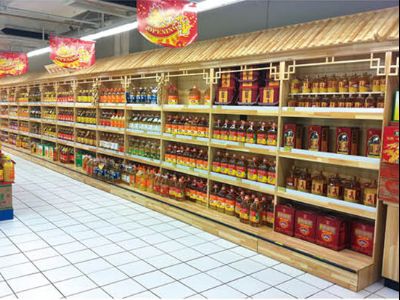 点击查看详细信息<br>标题：粮油展架-21 实木烤漆 阅读次数：1830